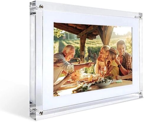 10inch Acrylic WiFi Digital Photo Frame 32G Touch Screen with USB Port Stand Support Phone App Sending Picture Video Play Clearer in Saudi Arabia