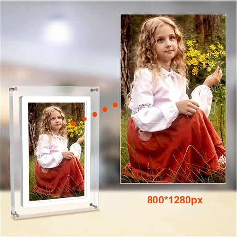 10inch Acrylic WiFi Digital Photo Frame 32G Touch Screen with USB Port Stand Support Phone App Sending Picture Video Play Clearer in Saudi Arabia