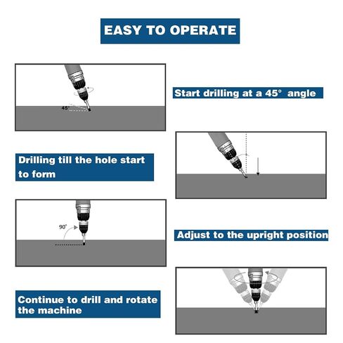 10pcs Masonry Diamond Drill Bits,BeQell 1/4"-1/2" Concrete Diamond Hole Saw Kit for Wood Plastic Brick Ceramic Tile,Carbide Tips Quick Change Shank Core Drill Bit in Saudi Arabia