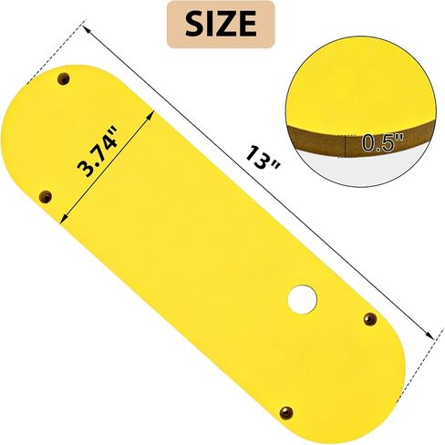 Zero Clearance Table Saw Inserts For DeWalt 749, 7491RS, 7490(Type 1), 744, 745, 746, 7480 with Riving Knife Slot Precise Cuts with No Tear-Out Include Off-set Screws Easy Height Adjustment, 3Pcs in Kuwait