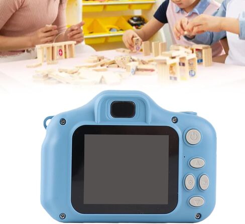 Children's Digital Camera 1080P Mini Portable Kids Camera 2.0 Inch Color Screen with Photo Video, Lanyard for Neck, Replaceable Memory Card, for Kids (Blue) in Saudi Arabia