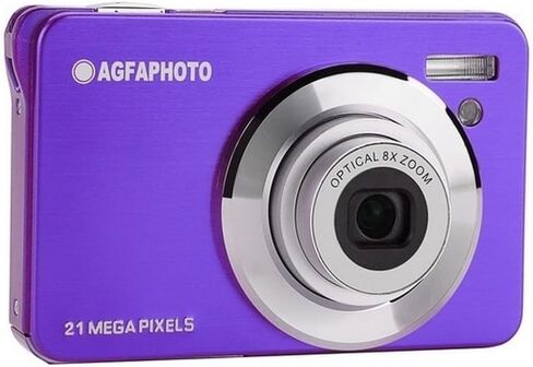 كاميرا AGFA Photo Classic الرقمية - دقة 21 ميجابكسل مدمجة للتصوير والتقاط الصور، تكبير بصري 8X، فيديو عالي الدقة بالكامل، شاشة LCD مقاس 2.7 بوصة، تصميم قديم أنيق، كاميرا سفر محمولة، بطارية قابلة لإعادة الشحن in Kuwait