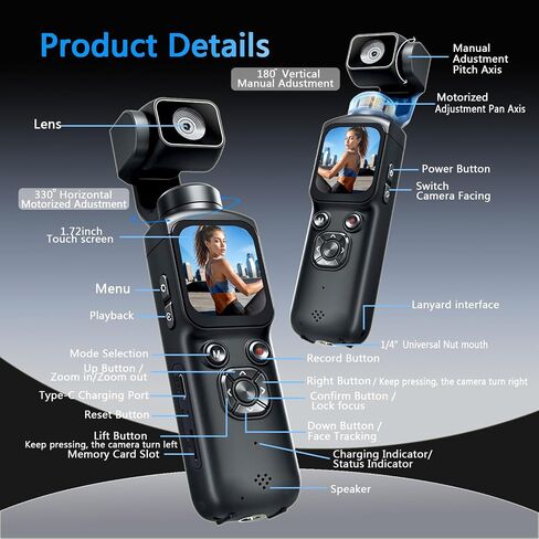 4K Vlogging Camera,Pocket Camera in Kuwait