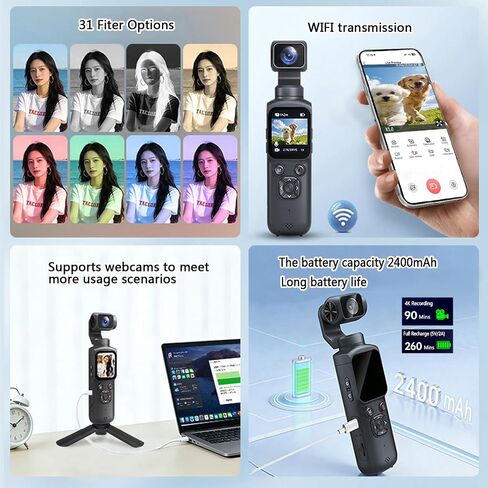 4K Vlogging Camera,Pocket Camera in Kuwait