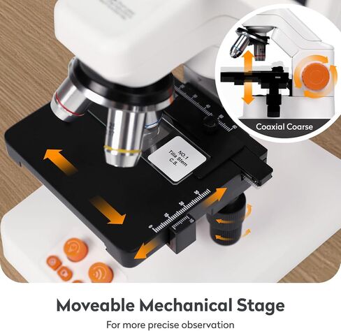 MT3-4 Digital Microscope 1200X USB, 7" Screen for Kids Adults | Professional Microscopio with 5MP CMOS & 3D Stage, Compatible with Windows, Mac, Pad & Phone in Saudi Arabia