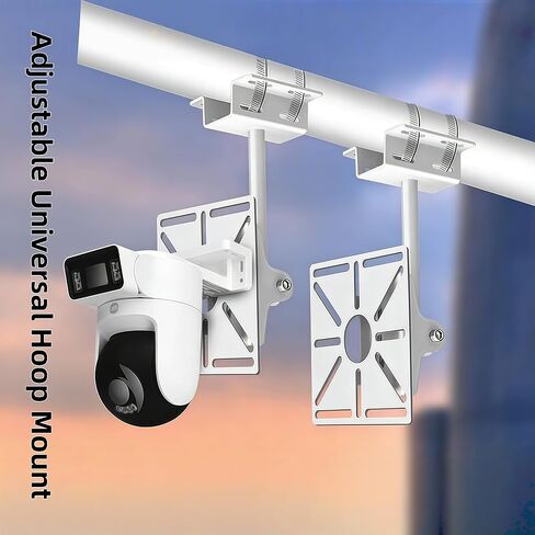 Lightweight Multi-Use Camera Wall & Pole Mount with Square Adapter Plate, Fits Bullet PTZ Dome Cameras, Compatible with Ring Arlo Reolink Hikvision, Includes Clamps & Zip Ties in Saudi Arabia