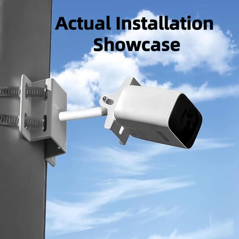 Lightweight Multi-Use Camera Wall & Pole Mount with Square Adapter Plate, Fits Bullet PTZ Dome Cameras, Compatible with Ring Arlo Reolink Hikvision, Includes Clamps & Zip Ties in Saudi Arabia