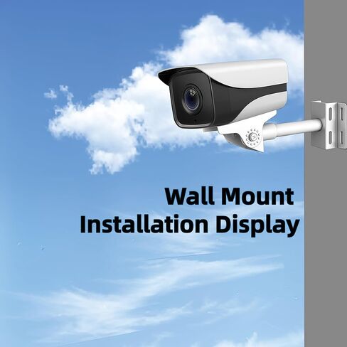 Lightweight Multi-Use Camera Wall & Pole Mount with Square Adapter Plate, Fits Bullet PTZ Dome Cameras, Compatible with Ring Arlo Reolink Hikvision, Includes Clamps & Zip Ties in Saudi Arabia