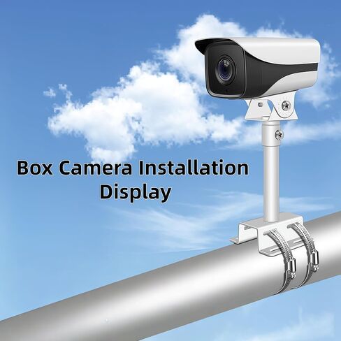 Lightweight Multi-Use Camera Wall & Pole Mount with Square Adapter Plate, Fits Bullet PTZ Dome Cameras, Compatible with Ring Arlo Reolink Hikvision, Includes Clamps & Zip Ties in Saudi Arabia