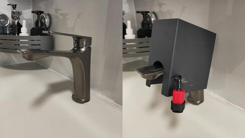 Water Spigot Lock,Child Proof Sink Faucet Lock for Kitchen & Bathroom Sinks,Prevents Water Flow, scalds & Flooding; Tool-Free Setup, Reliable Protection for Babies, Pets and Home Daily use in Kuwait