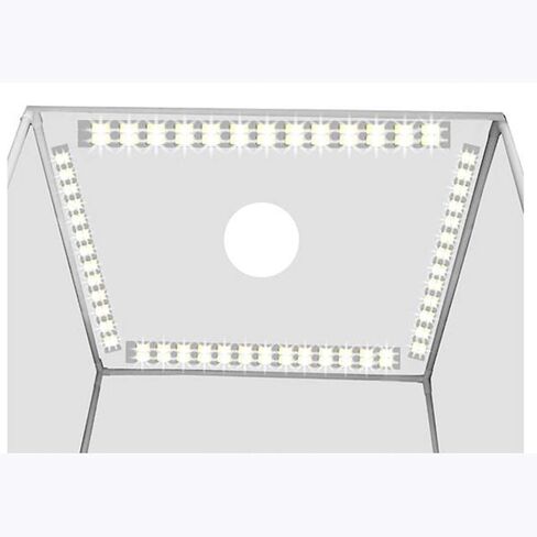 Photo Light Box Kit Photography Tent Dimension681818cm - Super Bright Dimmable LED Lighting 3200-5500k Lumens 2 Backdrops (Black White) for Photography Backdrop for Jewellery Product Advertising in Saudi Arabia