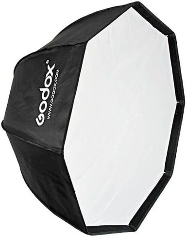 Godox Flash Octa Softbox 31.5 in with Grid, Bowens Mount Light Modifier for Soft Controlled Illumination, Collapsible Octagonal Softbox for Portraits, Close-Up Photography, and Content Creation in Saudi Arabia