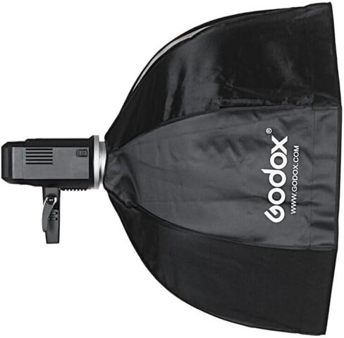 Godox Flash Octa Softbox 31.5 in with Grid, Bowens Mount Light Modifier for Soft Controlled Illumination, Collapsible Octagonal Softbox for Portraits, Close-Up Photography, and Content Creation in Saudi Arabia