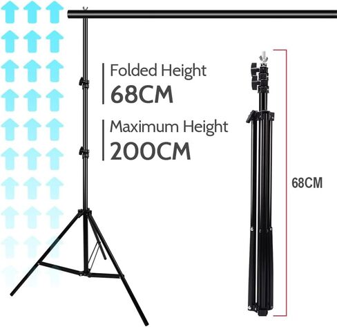 Softbox Lighting Kit 2 * 2m Background Support System 4color Backdrop 135w Bulb Softbox Continuous Lighting Kit (Color : A Size : Kit) in Saudi Arabia