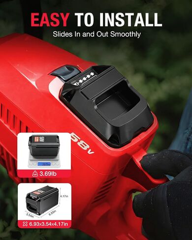 5.0Ah Battery Replacement for Echo 58V Battery, 290Wh 1200+ Cycles Li-ion Battery, Fits Echo 58V Cordless Power Tools, for Echo Battery in Kuwait