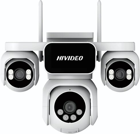 2MP Quad-Lens WiFi Security Camera Wireless Outdoor Indoor Monitor | Cameras for Home Security Outdoor Camera Wireless Color Night Vision Weatherproof Auto Tracking Monitor for Home Garden in Kuwait