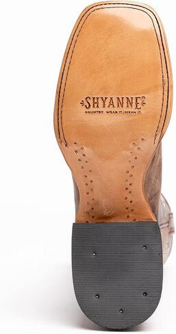 Women's Women'S Lasy Floral Embroidered Western Boot Broad Square Brown 7 1/2 M US in Kuwait