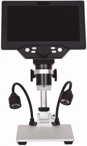 Microscope Kit USB Microscope with Aluminum Alloy Stent 600X 3.6Mp 4.3 Inches LCD Display Microscope Slides,G1200, in Kuwait