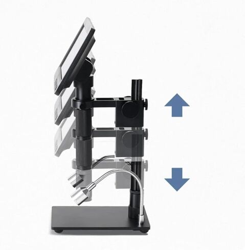 Microscope 1200X 26Mp H_Dmi USB Microscope Video Camera 7 Inch Screen Hd LCD Display 150X C-Mount Lens for Phone Repair PCB Soldering, in Kuwait