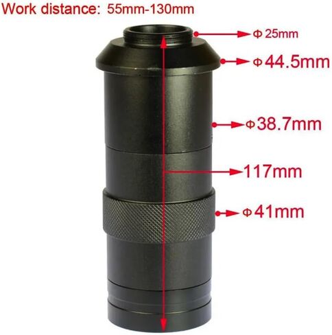 Microscope 34Mp 4K Microscope Camera with LCD Screen 100X C-Mount Objective Lens for Mobile Pbc Repair Soldering, in Kuwait