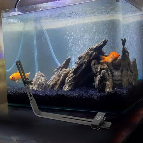 Aquarium Light Holder Adjustable Fish Tank Light Stand Aluminum Alloy Stable Structure Easy Installation Suitable for Underwater Landscapes and Ornamental Use in Kuwait