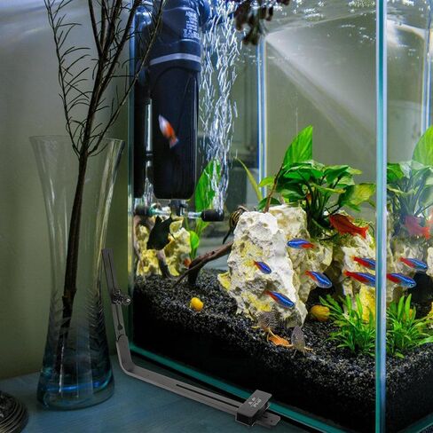 Aquarium Light Holder Adjustable Fish Tank Light Stand Aluminum Alloy Stable Structure Easy Installation Suitable for Underwater Landscapes and Ornamental Use in Kuwait