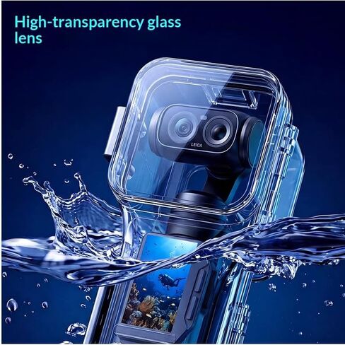 Coyktonty 60M Dive Case for Insta360 Luna Ultra Waterproof Case | Protective Shell 196ft/60m Underwater Diving Housing Cover With Mounting Bracket Accessories in Kuwait
