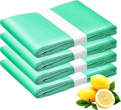 Compatible with Diaper Dekor CLASSIC Diaper Pail Refills | 2 Pack Continuous Long-Roll Liners | Lemon Scented Odor-Control Incontinence Disposal Bags | Leak-Resistant Durable Design in Saudi Arabia