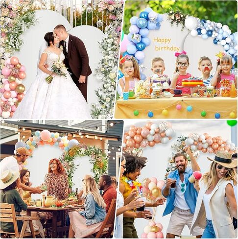 7.2FT+6FT Metal Arch Backdrop Stand+ White Arch Backdrop Cover in Kuwait