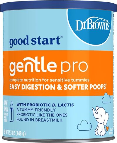 Good Start | Dr. Brown's Gentle Pro, Baby Formula Powder, For Sensitive Tummies, Easy Digestion and Softer Poops, Infant Formula with Probiotics, DHA, Non-GMO in Saudi Arabia