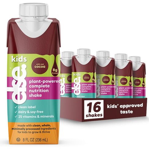 Else Kids Nutrition Shake, Vanilla, 2–12 Years, Dairy Free, 8 fl oz 16 Pack | Plant-based ready-to-drink shake with 25+ vitamins & minerals. Dairy & gluten free for everyday nutrition. in Saudi Arabia