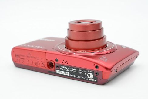 Nikon Coolpix S3400 16 MP Digital Camera with 7x Optical IS Zoom, 2.7-Inch LCD (Red) in Kuwait