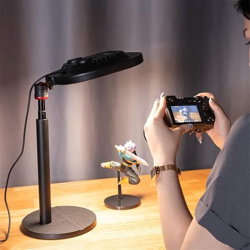 3200K-5600K Video Light with Desk Stand 360 Fill Desktop Live Broadcast Studio forMakeup in Kuwait