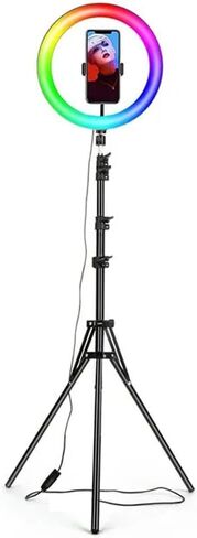10 Inch RGB Light with Remote LED Photographic Selfie Tripod with Stand in Kuwait