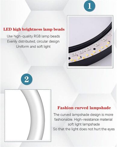 10 Inch RGB Light with Remote LED Photographic Selfie Tripod with Stand in Kuwait