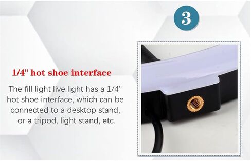 10 Inch RGB Light with Remote LED Photographic Selfie Tripod with Stand in Kuwait