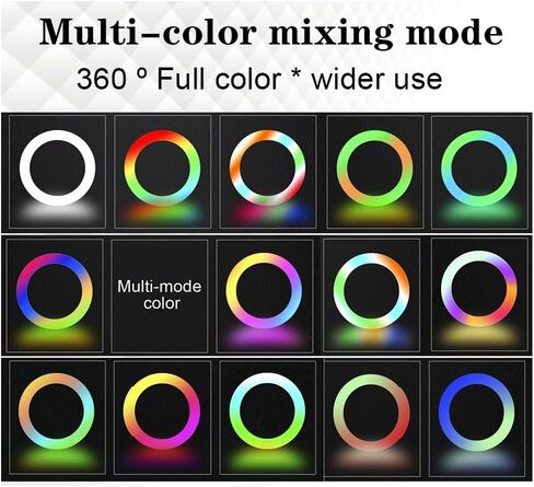 10 Inch RGB Light with Remote LED Photographic Selfie Tripod with Stand in Kuwait