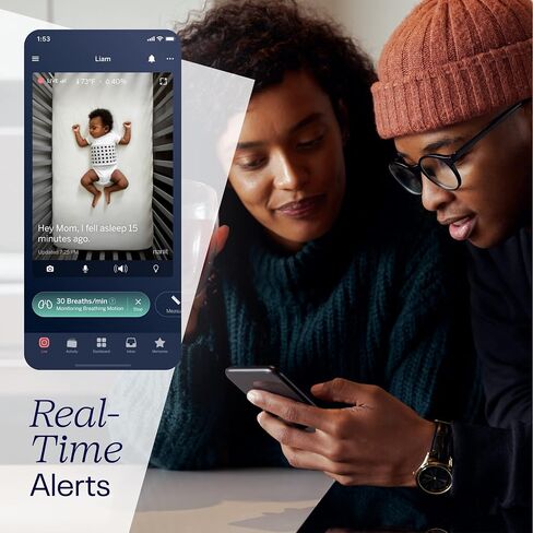 Nanit Breathing Wear Band - 100% Cotton, Works with Nanit Pro Baby Monitor to Track Breathing Motion Sensor-Free in Saudi Arabia