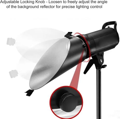 Reflector Photography, Glow Oblique Background Reflector with Clip Compatible with Profoto Mount Flash in Saudi Arabia