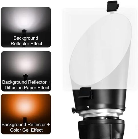 Reflector Photography, Glow Oblique Background Reflector with Clip Compatible with Profoto Mount Flash in Saudi Arabia