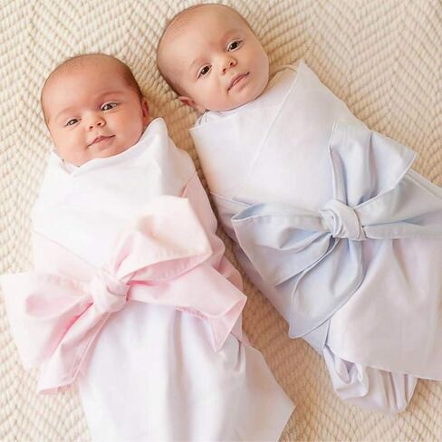Soft Baby Photo Props Newborn Swaddle Bow Maternity Belt Decorative Belt Light Blue Shooting Tool Accessories in Saudi Arabia