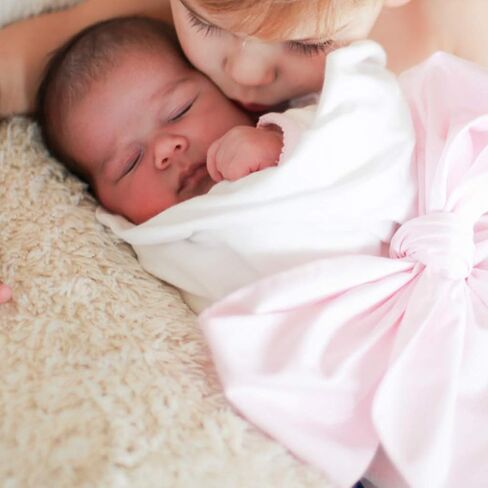 Soft Baby Photo Props Newborn Swaddle Bow Maternity Belt Decorative Belt Light Blue Shooting Tool Accessories in Saudi Arabia