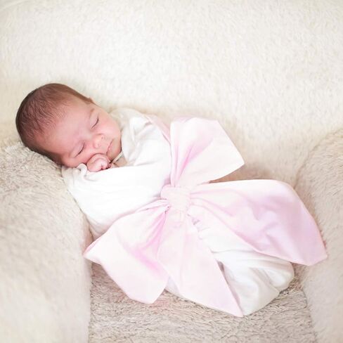 Soft Baby Photo Props Newborn Swaddle Bow Maternity Belt Decorative Belt Light Blue Shooting Tool Accessories in Saudi Arabia