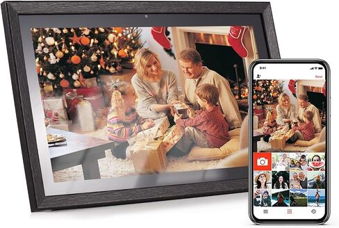 18.5-inch Large WiFi Digital Photo Frame Cloud Digital Picture Frame 1920 * 1080 IPS Screen Touch Control 8GB APP Control Clearer in Saudi Arabia