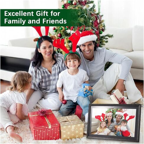 18.5-inch Large WiFi Digital Photo Frame Cloud Digital Picture Frame 1920 * 1080 IPS Screen Touch Control 8GB APP Control Clearer in Saudi Arabia