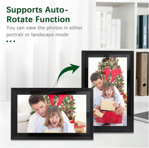 18.5-inch Large WiFi Digital Photo Frame Cloud Digital Picture Frame 1920 * 1080 IPS Screen Touch Control 8GB APP Control Clearer in Saudi Arabia