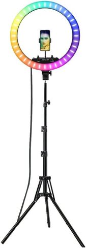 18 "Photography Light RGB with Tripod Dimmable 50W Video LED Round Fill in Kuwait