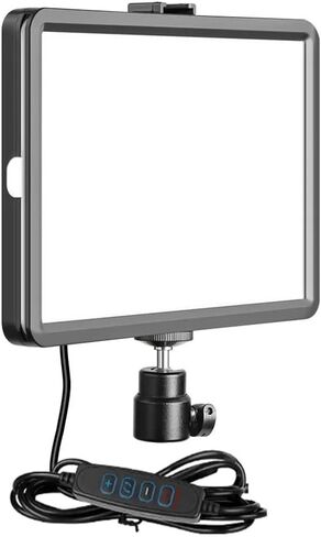 8 inch Photography Dimmable Flat-Panel Fill Lamp 3300-5600K LED Video Light for Live Streaming Photo Studio Panel(D) in Kuwait
