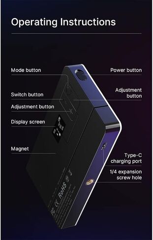 RGB LED Video Panel Light 7 inch Pocket Fill Dimmable 2500-9000K 4000mAh Photography for Live Streaming in Kuwait