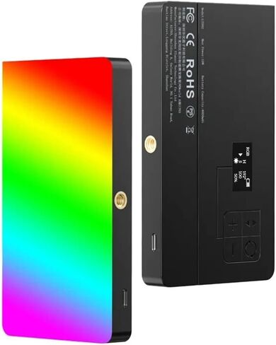 RGB LED Video Panel Light 7 inch Pocket Fill Dimmable 2500-9000K 4000mAh Photography for Live Streaming in Kuwait